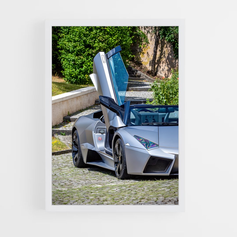 Poster Reventon roadster portes – affiche Lamborghini (vue 3)